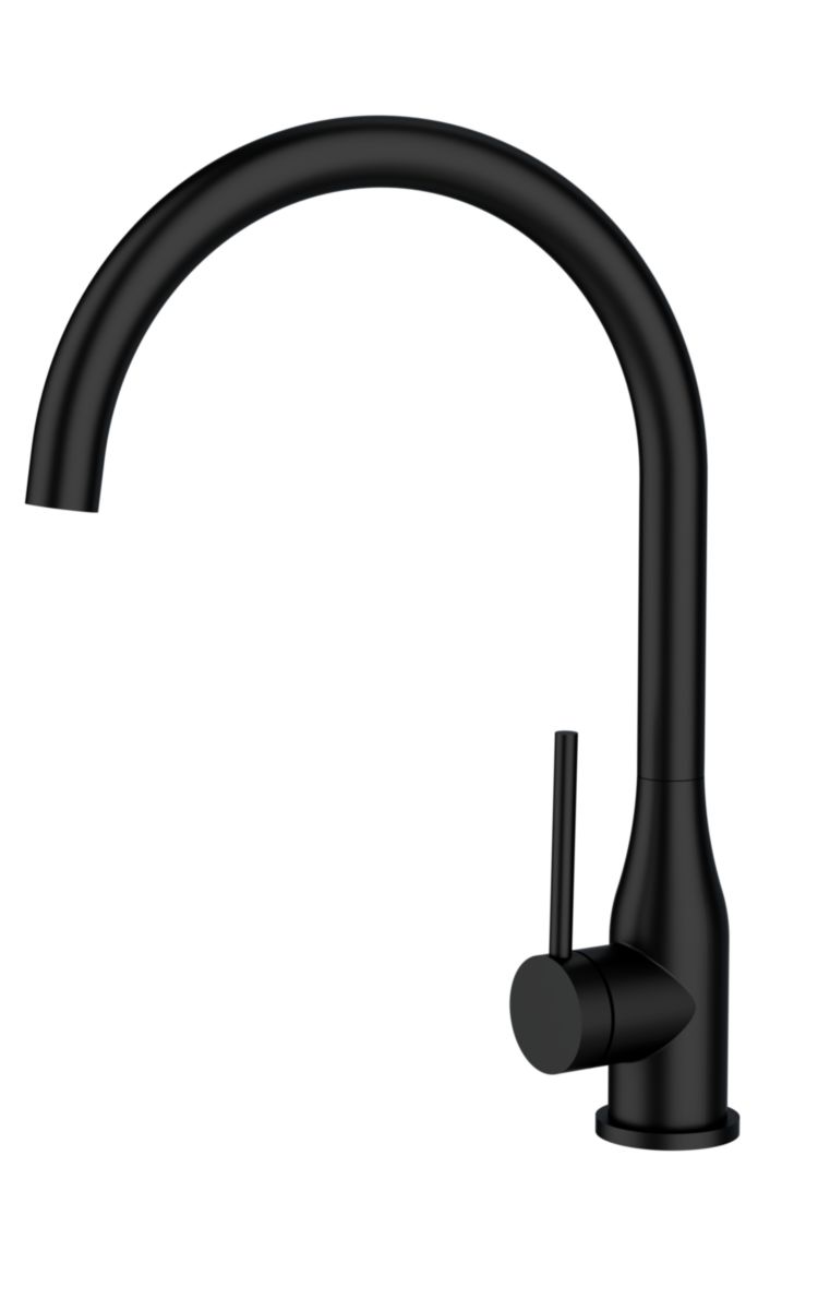 Mitigeur évier design noir mat